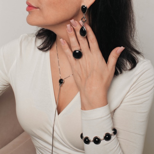 Серьги Possebon Agata Preto, A0585.4 S фото 2